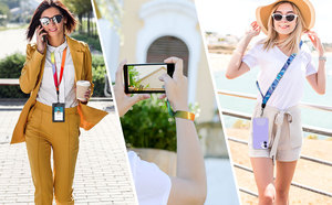 Fashion Adjustable Phone <b>Polyester</b> <b>Lanyard</b> Card Fixed Mobile Phone Shell Colorful Neck Cord Anti-lost Strap Phone Safety Tether - Product Image 2