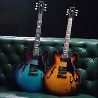Untuk Gitar Jazz ES-335 Body Maple & Fretboard Ebony Electric Hollowbody-Casino 339 Model Sheraton Broadway
