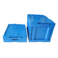 Boîtes de rangement en plastique pliables, empilables et emboîtables avec logo personnalisé, boîtes logistiques multifonctions