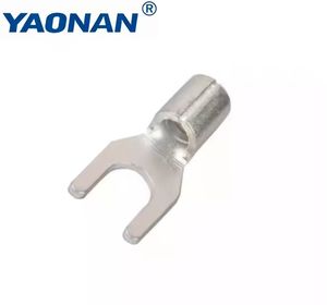 Bornes à fourche non isolées Cosses <span class=keywords><strong>de</strong></span> câble en cuivre nu <span class=keywords><strong>de</strong></span> haute pureté pour le câblage automobile, les connexions électriques industrielles - Product Image 4