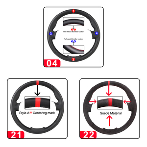 Protector de <span class=keywords><strong>volante</strong></span> de coche de cuero de microfibra para Chevrolet Cruze Hatchback Sedan 2009-2014 <span class=keywords><strong>Aveo</strong></span> 2011-2014 Orlando 2010-2015 - Product Image 2