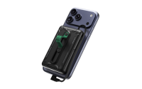 Batterie externe magnétique sans fil 10000 mAh, charge rapide PD20W, chargeur portable pliable, batterie externe magnétique Li-polymère avec câble