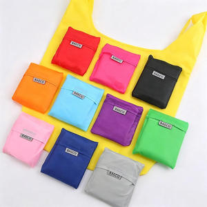 กระเป๋าใส่ของพับได้กันน้ำแบบ OEM กระเป๋าโพลีเอสเตอร์นำกลับมาใช้ใหม่ได้ สำหรับครอบครัว ใช้ในชีวิตประจำวัน สำหรับซื้อของที่ซูเปอร์มาร์เก็ต - Product Image 6