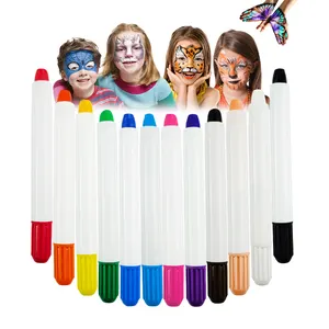 KHY KH3003 Children Stick Skin Bodi Body Art Washable Kids Twist Up Silky Gel England Face Paint Crayon