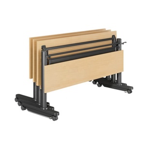 Muebles de acero duraderos para oficina, mesa de entrenamiento móvil para sala de reuniones y conferencias con marco de mesa, LS-4-2 - Product Image 2