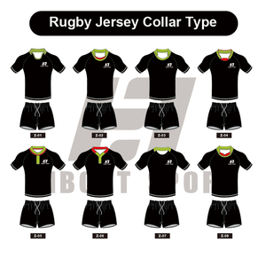 Chemise de <span class=keywords><strong>rugby</strong></span> pour <span class=keywords><strong>homme</strong></span> de la meilleure qualité, maillot à manches longues et col à rayures blanches avec ensemble deux tons noir et gris pour polos - Product Image 4