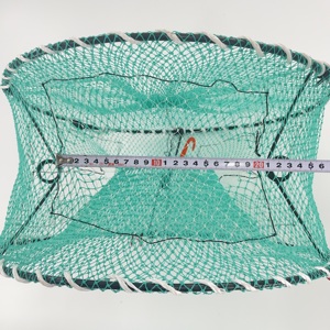 Di alta qualità PE multifilamento 45cm * 22cm granchio piatto di pesce Crawdad aragosta gamberetti australiani pesca granchio trappola reti - Product Image 6
