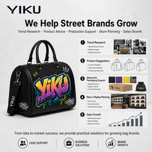 YIKU Custom logo OEM ODM Multi Graffiti Bags <strong>Lady</strong> PU <strong>Leather</strong> <strong>Handbag</strong> Designer <strong>Handbags</strong> Factory Purse <strong>Handbags</strong> for Women - Product Image 3