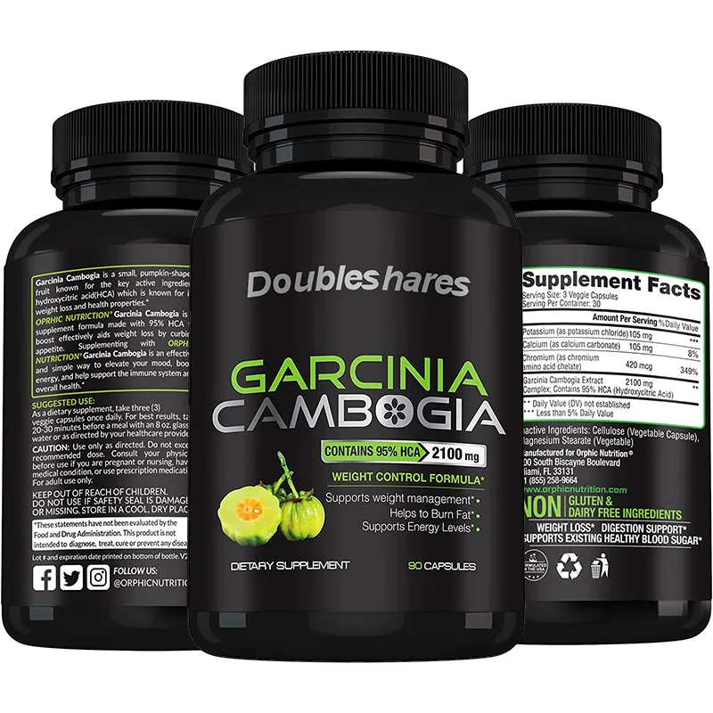 Weight Loss Custom Vitamins Supplement Garcinia Cambogia Capsules for Adults Children Hair Care Herbal Supplements 3g 50 Bottles