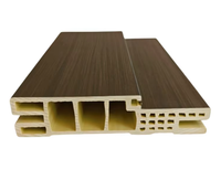 Cadre de porte intérieure moderne pré-assemblé en WPC, facile à installer, anti-termites, étanche, surface en PVC stratifié, pour appartement, chambre, salle de bain