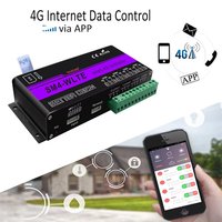 Módulo de Relé Industrial 4G LTE GSM de 4 Canales, Control Remoto a través de SMS, Aplicación y Web con Monitor de Temperatura y Humedad Opcional