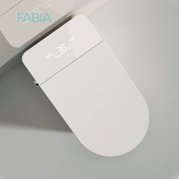 FABIA CE Certifié Vente en Gros WC Céramique Automatique Bidet Électrique Moderne Blanc Intelligent avec Éclairage LED et Siège Chauffant