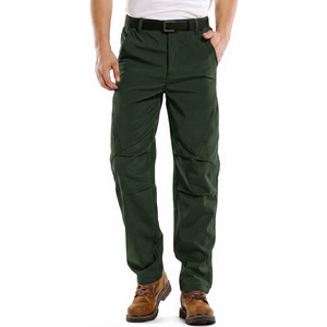 Pantalones Cargo Impermeables Verde Oscuro para Hombre con Bolsillos con Cremallera y Tecnología Gore-Tex para Actividades al Aire Libre - Product Image 1