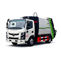 Camion Compacteur de Déchets Urbains 100% Électrique 7-7,3 m³ Léger à Batterie avec Éclairage Bleu Personnalisable