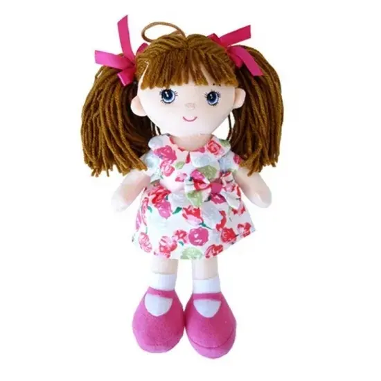 Customized lovely soft plush girl doll stuffed plush Cartoon girls doll Soft Stuffed Custom Plush girls toys