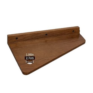 Wooden Bedside Wall <b>Shelf</b> Rectangle Wall Mounted Durable Storage <b>Rack</b> For Bedroom Bathroom - Product Image 5
