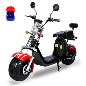 Scooter électrique rétro <span class=keywords><strong>Harley</strong></span> à double batterie, haute vitesse, 2 places, pneus larges, City <span class=keywords><strong>Coco</strong></span> E Scooter - Product Image 3