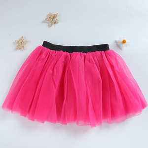 Jupe <span class=keywords><strong>Tutu</strong></span> de Ballet <span class=keywords><strong>pour</strong></span> Fille, Robe Noire <span class=keywords><strong>Pas</strong></span> Chère <span class=keywords><strong>pour</strong></span> Enfants, Couleur Unie, 3 Couches de <span class=keywords><strong>Tulle</strong></span>, Style Princesse - Product Image 1