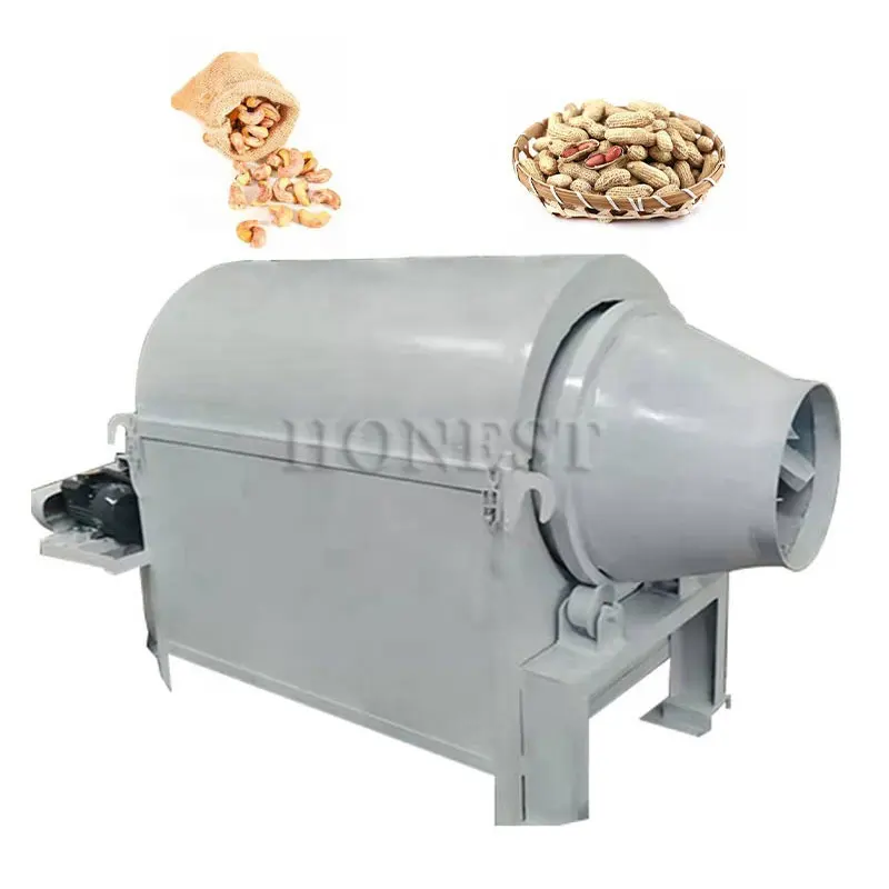 Stainless Steel Peanut Roaster Machine / Electric Seeds Roaster / Nuts Roasting Machine