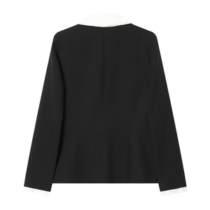 PB&ZA Femme 2026 Nouvelle Collection Printemps Blazer <span class=keywords><strong>Chic</strong></span> Décontracté Vintage avec Nœud Écharpe Manches Longues Couleur Unie Vêtement d'extérieur Féminin - Product Image 2