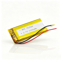 Batterie de poche NCM 3.7v 1100mAh 702560 Lipo Lithium Li Ion Cell Batterie Li-polymère Rechargeable Cellule de batterie lithium-ion