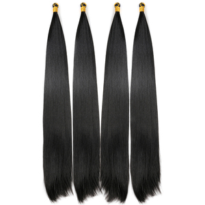 ผมต่อถักโครเชต์22 ''150g,ผมถักยาวตรงยาวสีดำธรรมชาติ - Product Image 3