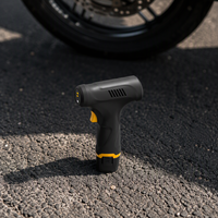 Pompe à air de type pistolet à gonflage illimité, pompe à air pour voiture avec batterie 2000mAh*3