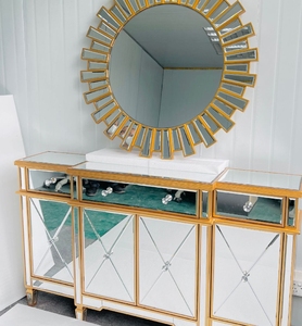 Antique <strong>Big</strong> Gold Living <strong>Room</strong> Round Luxury Sunburst <strong>Mirror</strong> Home Decor Wall <strong>Mirrors</strong> - Product Image 6