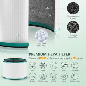 Filtro HEPA de Repuesto HP01 HP02 Compatible con Purificador de Aire Dy-son HP01 HP02 DP01 DP02 Pure <span class=keywords><strong>Hot</strong></span> <span class=keywords><strong>Cool</strong></span> Link - Product Image 5