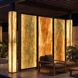 Láminas de Chapa de Piedra Sintética Impermeables de 2820x1220 mm con Patrón de Mármol Oscuro para Decoración de Hoteles y Villas - Product Image 1