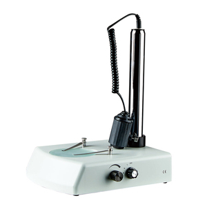 Microscope stéréoscopique binoculaire à zoom 7x-45x sur pied avec plateau en verre auto-lumineux et bouton de réglage de la lumière - Product Image 6