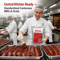 Sauce Char Siu pour Porc Rôti et Ailes de Poulet |   Sauce Glaze BBQ Cantonaise, Ratio de préparation 1:10, Vente en gros, OEM