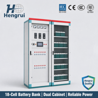 Système d'alimentation CC intelligent à découpage haute fréquence HengRui GZDW 220V 110V 48V avec armoire de charge de batterie et surveillance de l'alimentation