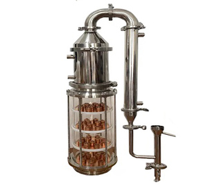 토윈 공장 직영 품질 보증 리플럭스 증류기 컬럼 2인치 유리 4단 컬럼 보드카 홈 증류기용 - Product Image 6