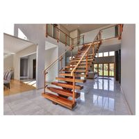 Escalier droit sur mesure, livraison directe d'usine, pour appartement, hôtel, projet de construction résidentielle, escalier droit Prima