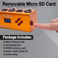 Reproductor de Música y Grabador DMX Pknight DR MP 1024, 2 Universos, 255 Programas, microSD de 32GB, Metálico, 1024 Canales, Salida de 2 Canales, Múltiple