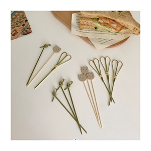 Brochettes de barbecue en bambou, bâtonnets alimentaires en spirale pour pommes de terre, brochettes en bambou de 50cm, brochettes de fruits pour fête - Product Image 1