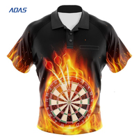 Benutzer definierte Günstige Darts T-Shirt Design Benutzer definierte Herren hemden Polo Sublimation Atmungsaktives Dart Jersey