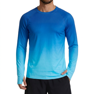 Polyester Quick Dry Lightweight Surfing <b>Swim</b> <b>Shirts</b> Long Sleeve Sun Protection Washed Made by Pakistan - Product Image 1
