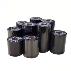 Cinta de Resina Negra Original de 110 mm <span class=keywords><strong>para</strong></span> Impresora de Etiquetas, Compatible con Impresión por Transferencia, Embalaje, Rollos de Lámina <span class=keywords><strong>para</strong></span> Estampado en Caliente - Product Image 1
