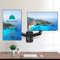 Support double moniteur 32 pouces avec fixation murale et bras – Nouveau support d'écran d'ordinateur