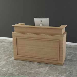 Petit bureau <span class=keywords><strong>de</strong></span> réception en bois <span class=keywords><strong>de</strong></span> 80cm bon marché Comptoir <span class=keywords><strong>de</strong></span> réception Design <span class=keywords><strong>de</strong></span> réception avec mur arrière - Product Image 5