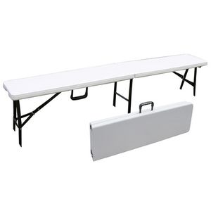 Banco plegable de plástico 180 x 28 x 44 cm portátil para uso en exteriores - Product Image 1