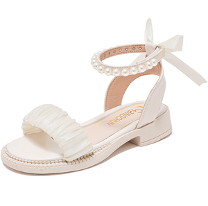 Sandalias con Lentejuelas para Niñas, Sandalias de Moda para Bebés, Sandalias de Princesa con Lazo de Perlas, Sandalias Individuales - Product Image 6