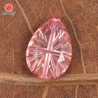 Zafiro Rosa Cultivado en Laboratorio, Gema Suelta, Corte Estrella, Excelente Brillo, con Certificado GIA para Joyería Fina