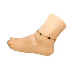 Bracelet de <span class=keywords><strong>cheville</strong></span> en acier au titane Bracelet de <span class=keywords><strong>cheville</strong></span> Crystal Love <span class=keywords><strong>Cheville</strong></span> en acier au titane en or 18 carats pour femmes - Product Image 4