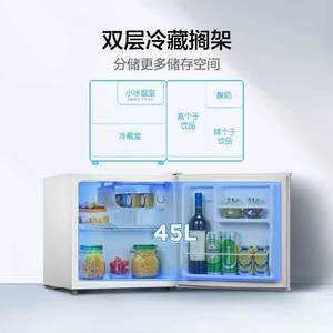 Mini Refrigerador Midea de 45L, de una sola puerta, compacto, para uso en dormitorios, oficinas y hogares. - Product Image 1