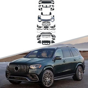 Kit Carrozzeria Stile GLS63 AMG con Paraurti Anteriore, Diffusore Posteriore, Minigonne Laterali, Prese d'Aria e Spoiler per BENZ W167 <span class=keywords><strong>GLS</strong></span> AMG 2019-2022 - Product Image 1