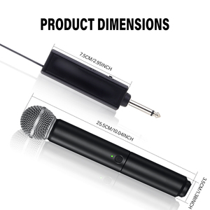 Microphone sans fil professionnel <span class=keywords><strong>PG58</strong></span>_2.4G à condensateur cardioïde en plastique et métal, portable, à main, avec suppression du bruit - Product Image 3