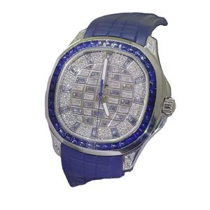 Reloj Moissanite personalizado, reloj mecánico con diamantes en forma de T y zafiro, reloj de alta calidad para hombre, reloj de diseño de lujo - Product Image 4